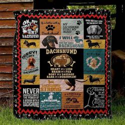 Dachshund 190221030 Quilt Blanket and Home Decor