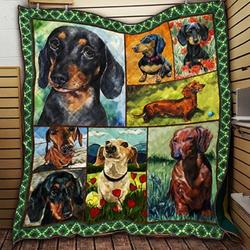Dachshund 3D Customized Quilt King Of Cups and Home Decor