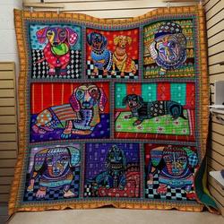 Dachshund 4031035 Quilt Blanket  Quilt and Home Decor