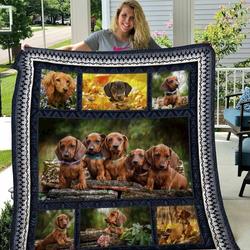Dachshund Baa Baa Black Quilt Blanket Dhc020120632Td and Home Decor