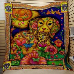 Dachshund Bird Quilt and Home Decor