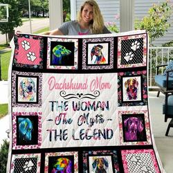 Dachshund Cl09100095Mdq Quilt Blanket and Home Decor