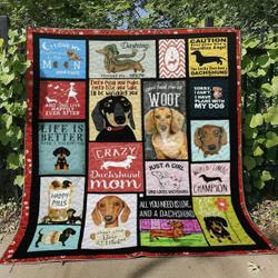 Dachshund D010747 Quilt Blanket and Home Decor