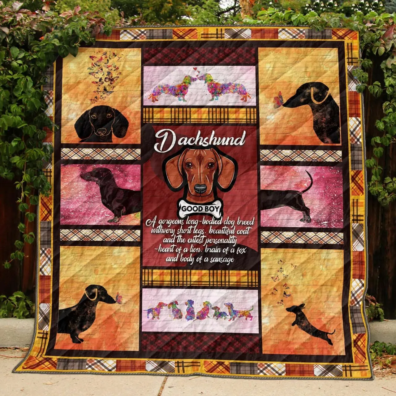 Dachshund Definition GH3 TVM NNQ131098 3D Customized Quilt and Home Decor