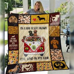 Dachshund Dog O Quilt Mz and Home Decor