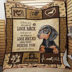 Dachshund Dog Quilt Blanket ABC07113853 and Home Decor