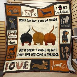 Dachshund Dog Quilt Blanket ABC07113919 and Home Decor