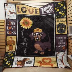 Dachshund Dog Quilt Blanket Dhc1002629Td and Home Decor