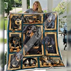 Dachshund Dog Sherpa E Quilt Derqjz and Home Decor