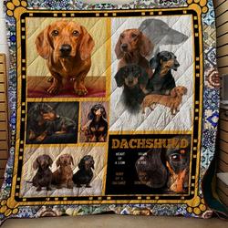 Dachshund Dogs Quilt Blanket Bs1104 and Home Decor