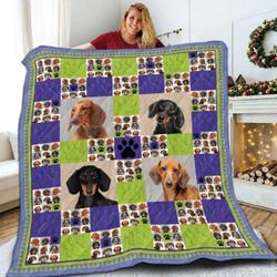 Dachshund EG V1 3D Customized Quilt and Home Decor