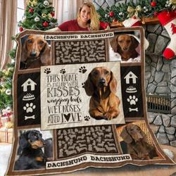 Dachshund Home 3D Customized Quilt and Home Decor