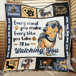Dachshund I Am So Funny Yo Quilt Mqs and Home Decor