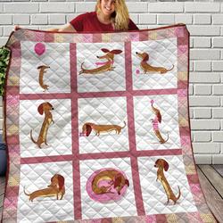 Dachshund Jfj Quilt Rib and Home Decor