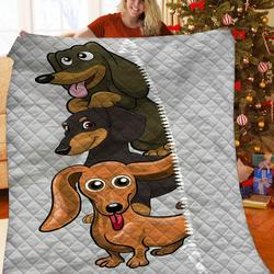 Dachshund Jfj Quilt Riq and Home Decor