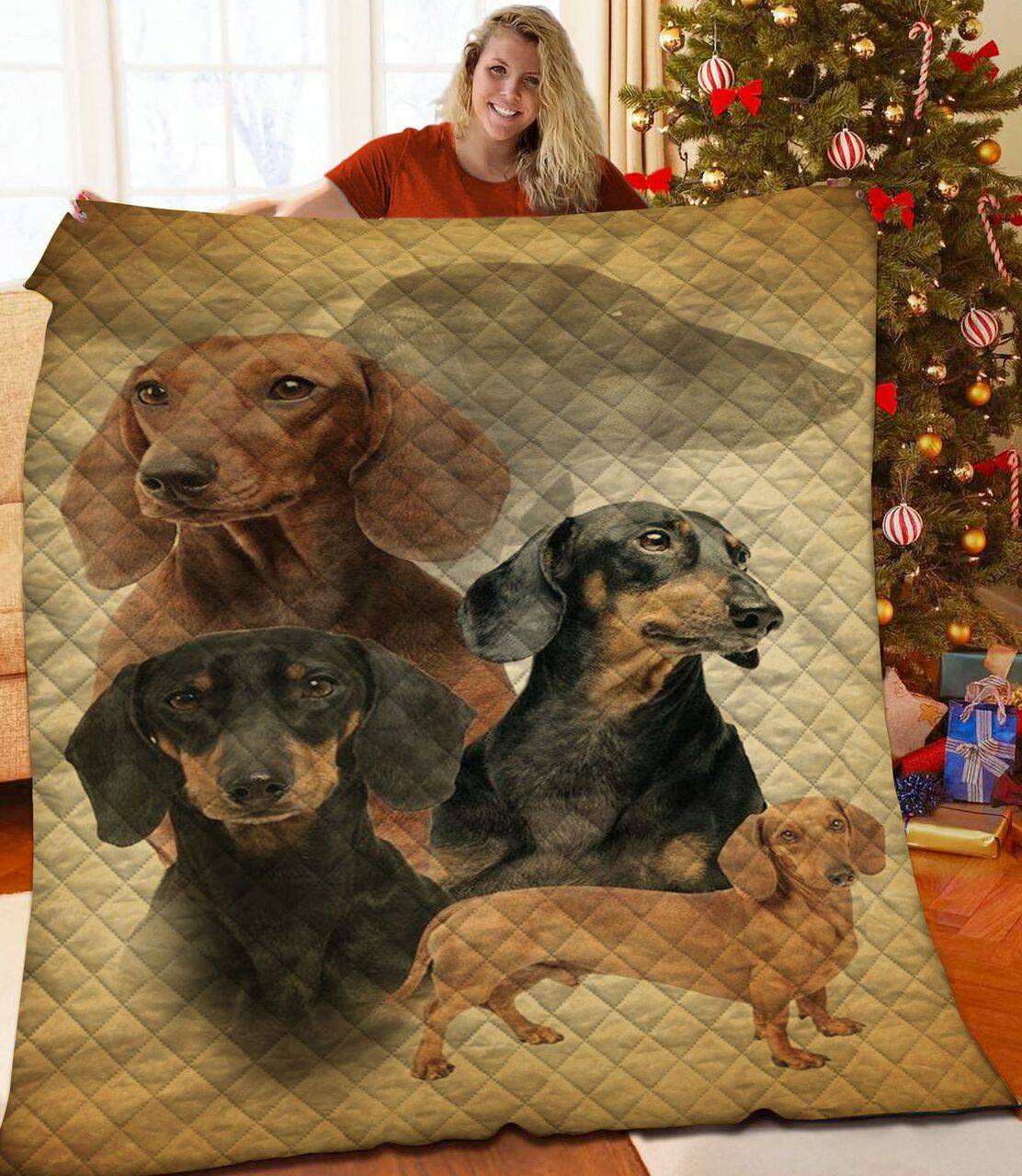 Dachshund Jfj Quilt Rjk and Home Decor