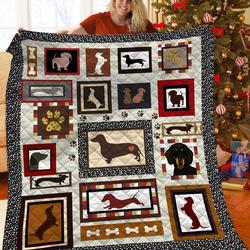 Dachshund Jfj Quilt Rjp and Home Decor