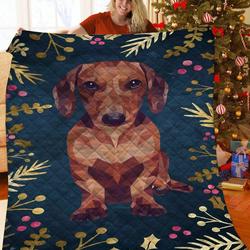 Dachshund Jfj Quilt Rju and Home Decor