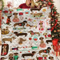 Dachshund Jfj Quilt Rli and Home Decor