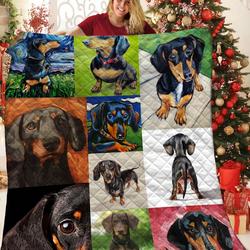 Dachshund Jfj Quilt Rln and Home Decor