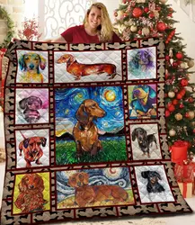 Dachshund Jfj Quilt Scv and Home Decor