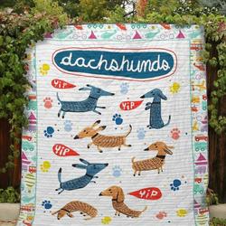 Dachshund Jfj Quilt Sda and Home Decor