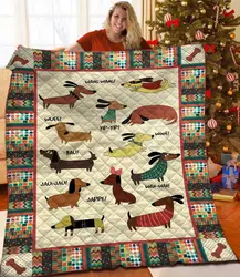 Dachshund Jfj Quilt Sgc and Home Decor