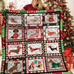 Dachshund Jfj Quilt Siu and Home Decor