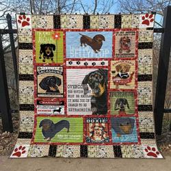 Dachshund Jfj Quilt Sjy and Home Decor