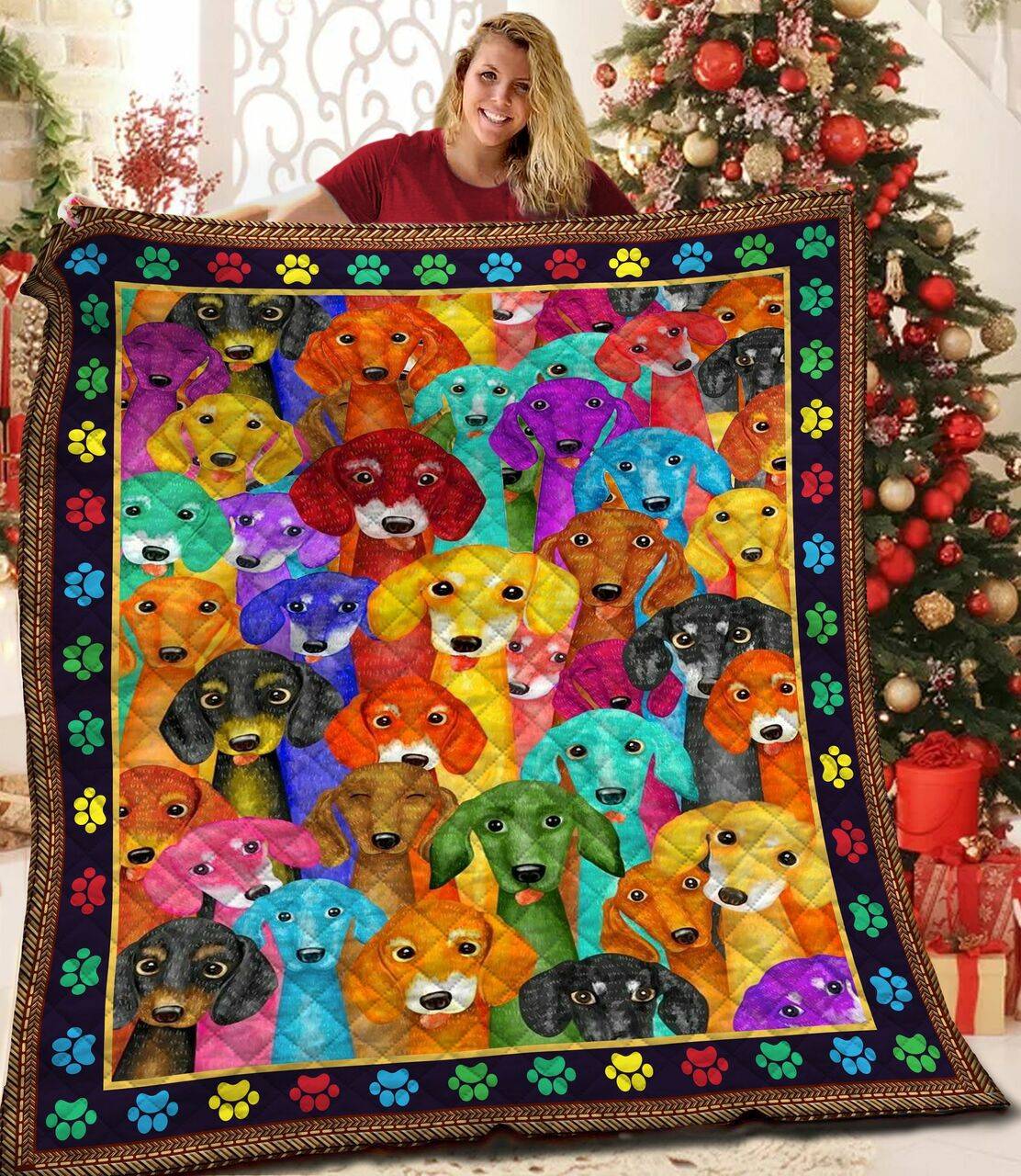 Dachshund Jfj Quilt Skn and Home Decor