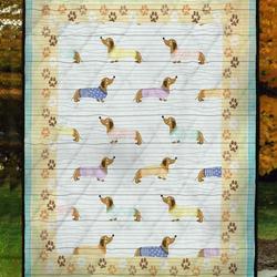Dachshund Mama Please Dont Cry U Quilt Vw and Home Decor