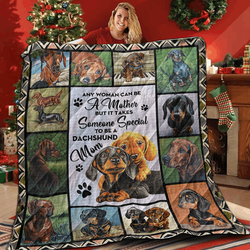 Dachshund Mom Together Quilt Blanket ABC06011005 and Home Decor