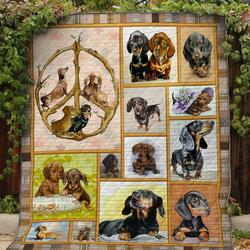 Dachshund P25030115 3D Customized Quilt Blanket 384 and Home Decor
