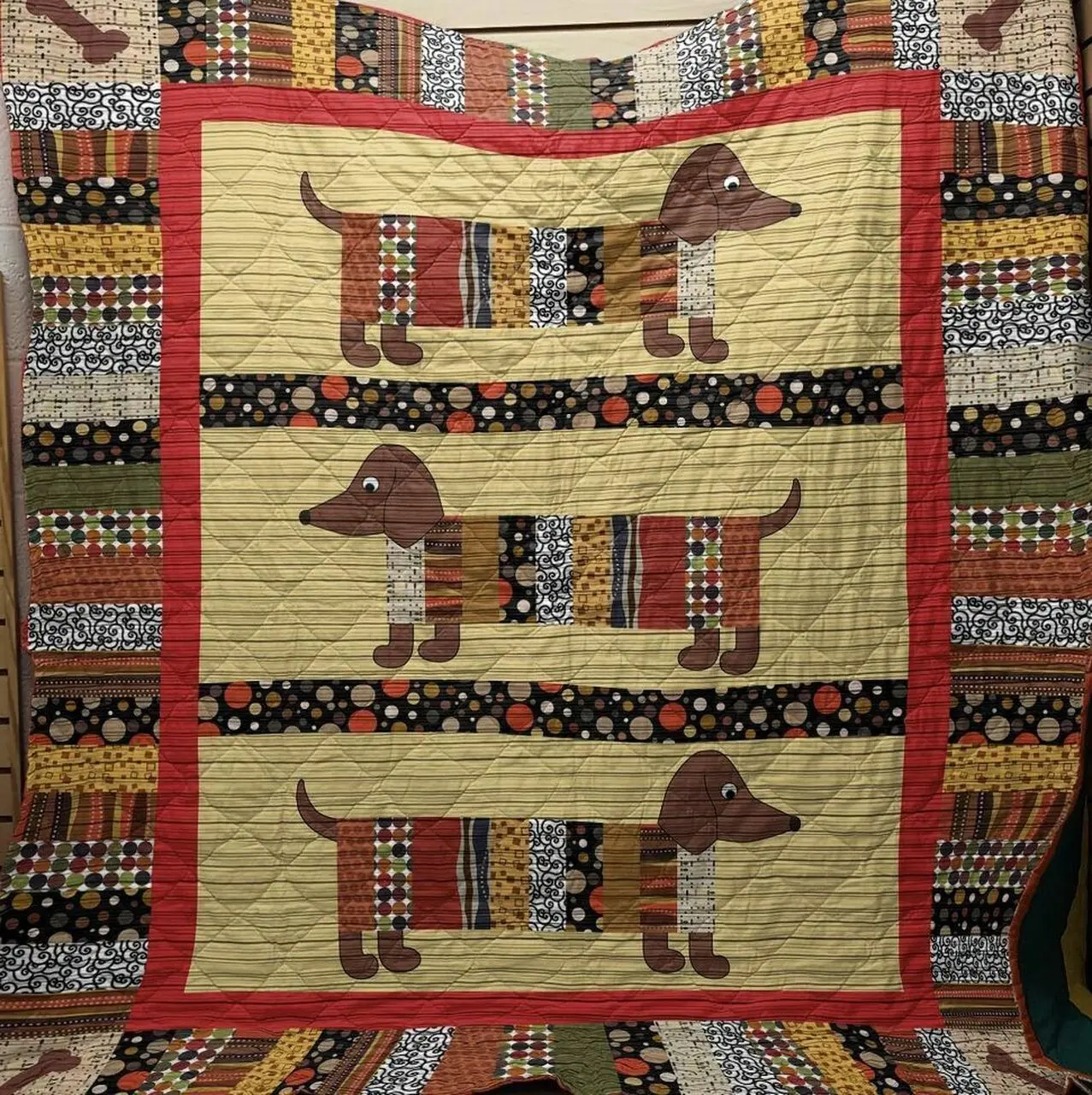 Dachshund Quilt Blanket ABC041111 and Home Decor