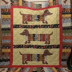Dachshund Quilt Blanket ABC041111 and Home Decor