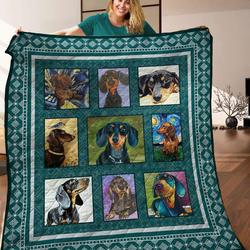 Dachshund Quilt Blanket C9B030314NA and Home Decor