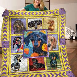 Dachshund Quilt Blanket C9B030316NA and Home Decor