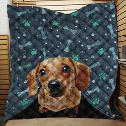 Dachshund Quilt Blanket C9B0504140NH and Home Decor