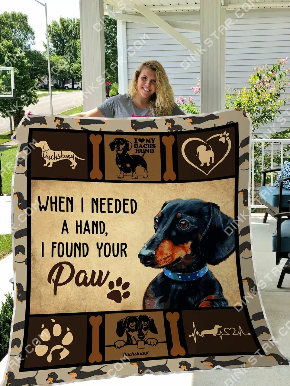 Dachshund Quilt Blanket DHC1301479VT and Home Decor