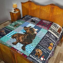 Dachshund Quilt Tadx Bubl and Home Decor