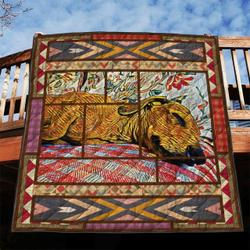 Dachshund Sleeping XS3 VTH NNQ131098 3D Customized Quilt and Home Decor