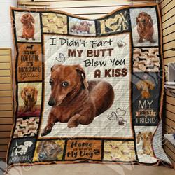 Dachshund Wonnie VNV4 3D Customized Quilt and Home Decor