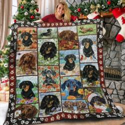 Dachshund X2412 AIO Loyalty 3D Customized Quilt and Home Decor
