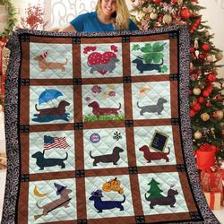Dachshunds Collection Dachshund Doxie Wiener Dog Lovers CL291220224MI Quilt Blanket and Home Decor