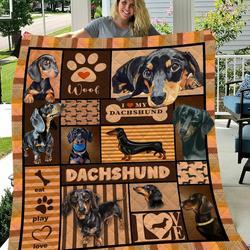 Dachshunds Cute Dachshund Doxie Wiener Dog Lovers CL291220108MI Quilt Blanket and Home Decor