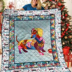 Dachshunds Embroidery Dachshund Doxie Wiener Dog Lovers CL291220217MI Quilt Blanket and Home Decor
