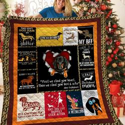 Dachshunds Famous Quote Dachshund Doxie Wiener Dog Lovers CL291220316MI Quilt Blanket and Home Decor