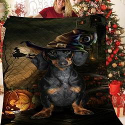 Dachshunds Halloween Dachshund Doxie Wiener Dog Lovers CL291220042MI Quilt Blanket and Home Decor