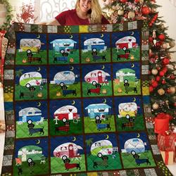 Dachshunds In My Home Dachshund Doxie Wiener Dog Lovers CL291220135MI Quilt Blanket and Home Decor