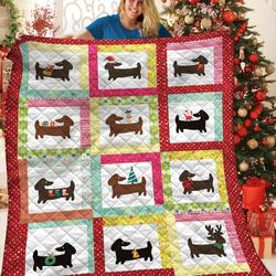 Dachshunds In My Home Dachshund Doxie Wiener Dog Lovers CL291220368MI Quilt Blanket and Home Decor